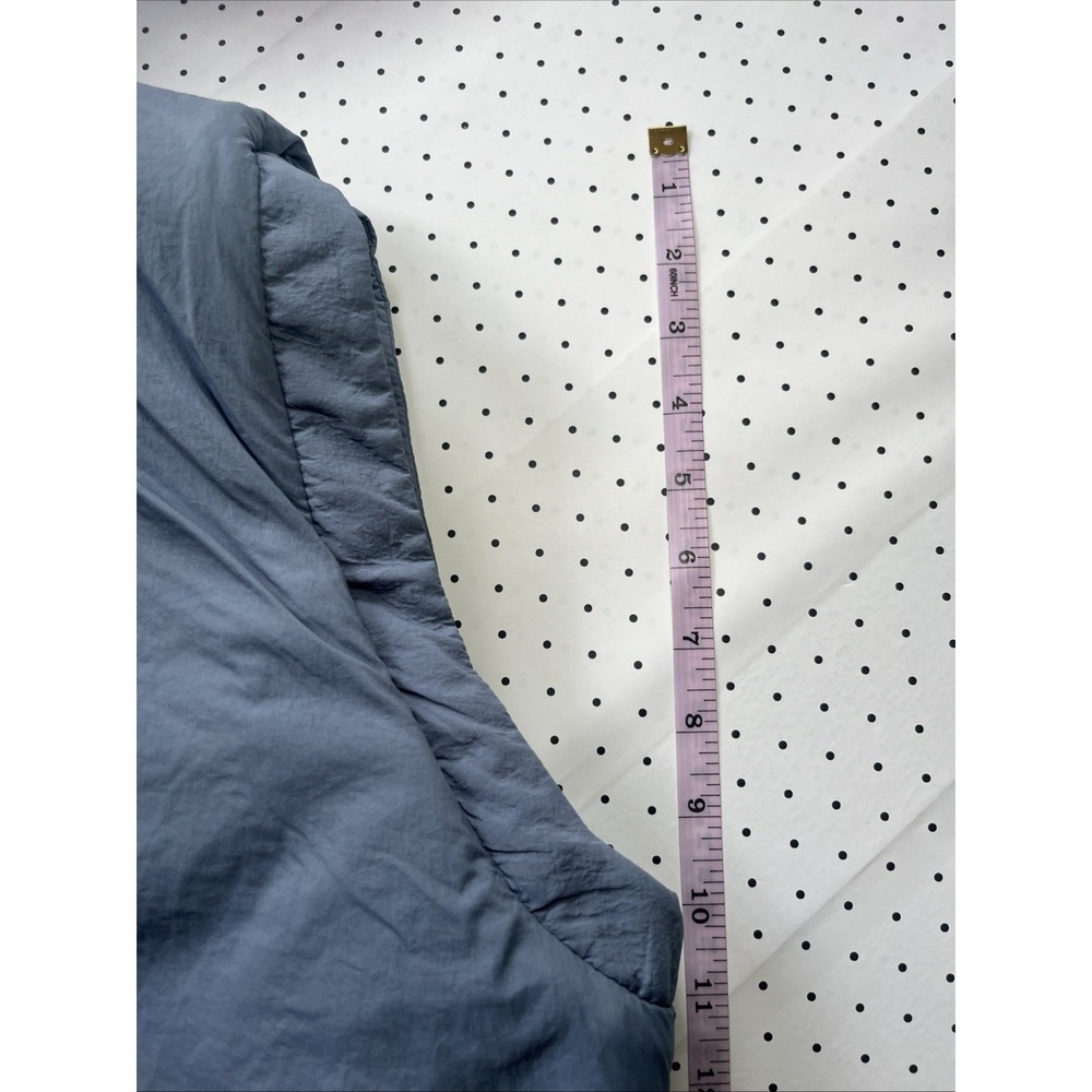 FP Movement Free People Highline Reversible Sherpa Vest Blue Size Medium - Picture 6 of 13